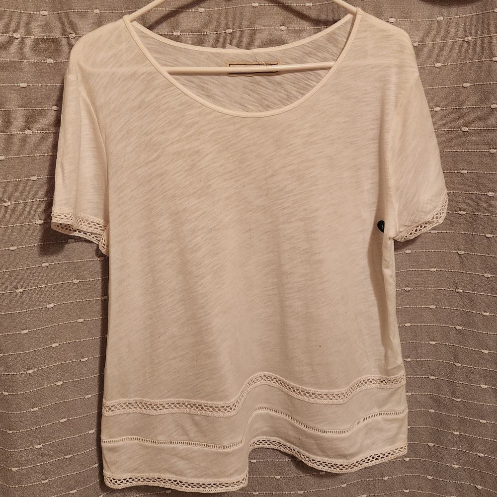Abercrombie & Fitch White Boxy T-Shirt